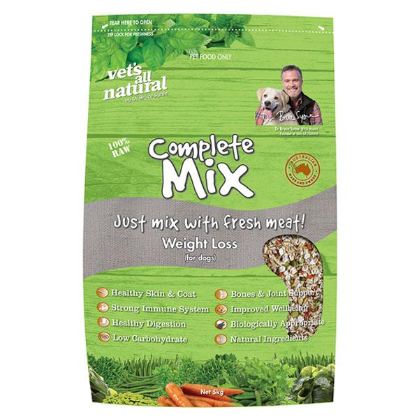 Vets All Natural Complete Mix Weight Loss Raw Dog Food - Just For Pets Australia