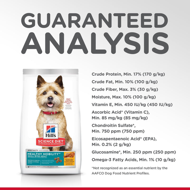 Hill's Science Diet Adult Healthy Mobility Small Bites Dry Dog Food - Just For Pets Australia