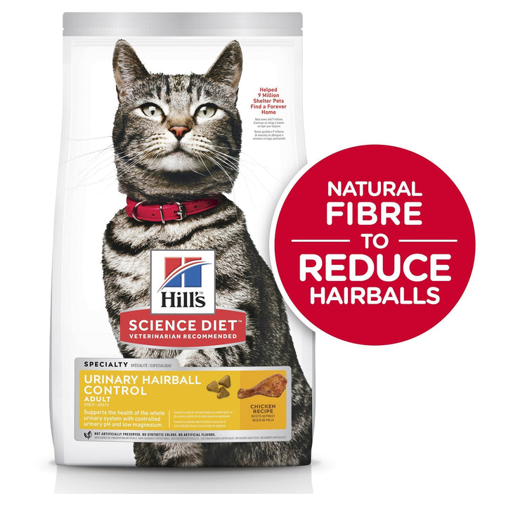 Hill's Science Diet Adult Urinary Hairball Control Dry Cat Food Chicken - Just For Pets Australia