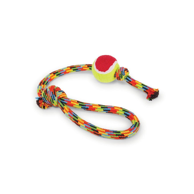 Kazoo Braided Rope Sling Tennis Ball - Just For Pets Australia