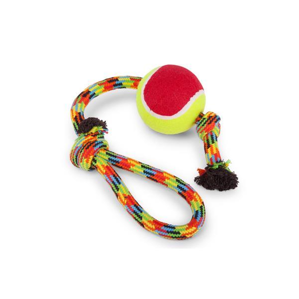 Kazoo Braided Rope Sling Tennis Ball - Just For Pets Australia