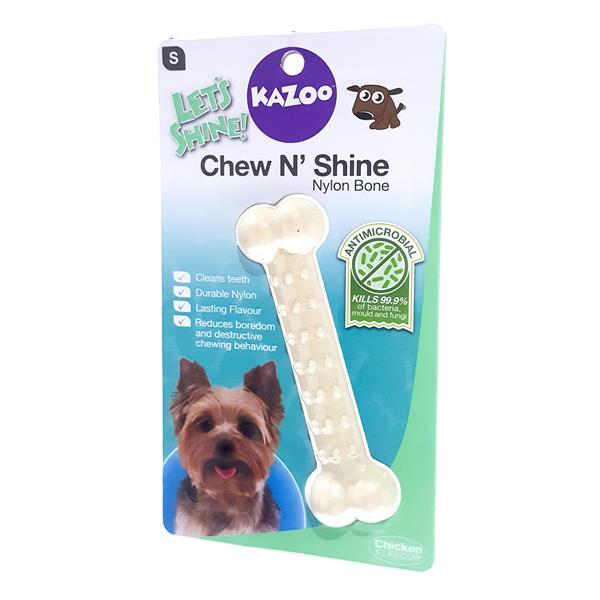 Kazoo Chew N' Shine Nylon Dental Bone Chicken - Just For Pets Australia