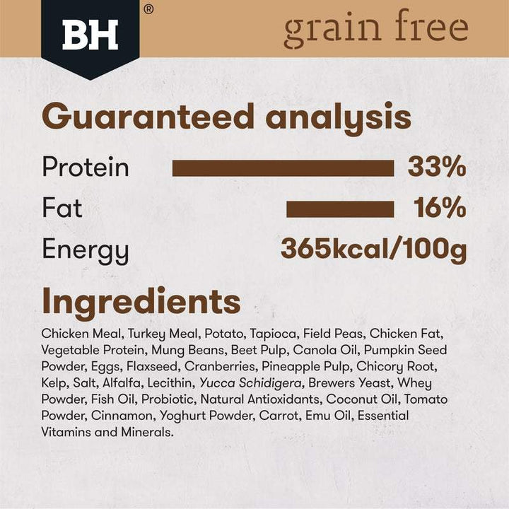 Black Hawk Grain Free Adult Cat Chicken & Turkey Dry Food - Just For Pets Australia