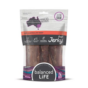 Balanced Life Beef Jerky Straps 113g - Just For Pets Australia