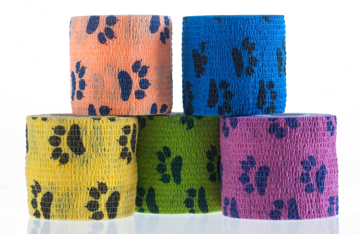 ValuWRAP Cohesive Bandage Paw Pattern 7.5CMX4.5M 10 pack