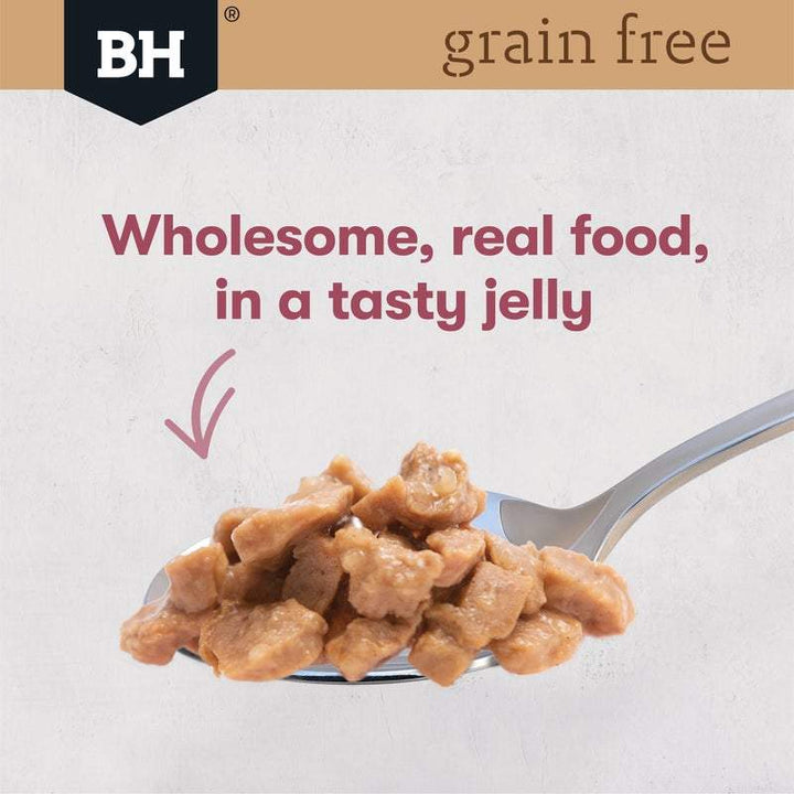 Black Hawk Grain Free Adult Chicken With Lamb In Jelly Wet Cat Food Pouches 85G - Just For Pets Australia
