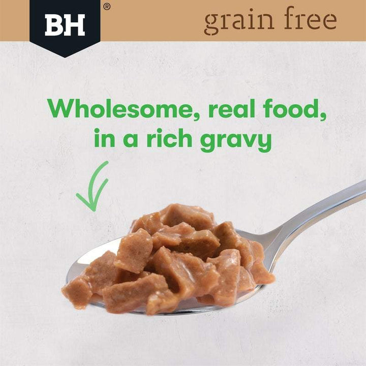Black Hawk Grain Free Adult Chicken With Peas Broth And Gravy Wet Cat Food Pouches 85G - Just For Pets Australia