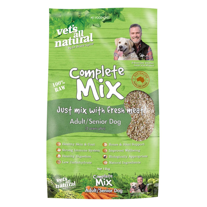 Vets All Natural Complete Mix Adult/Senior Raw Dog Food - Just For Pets Australia