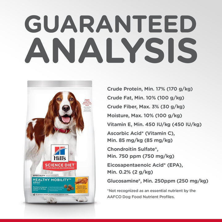 Hill's Science Diet Adult Healthy Mobility Dry Dog Food 12kg - Just For Pets Australia