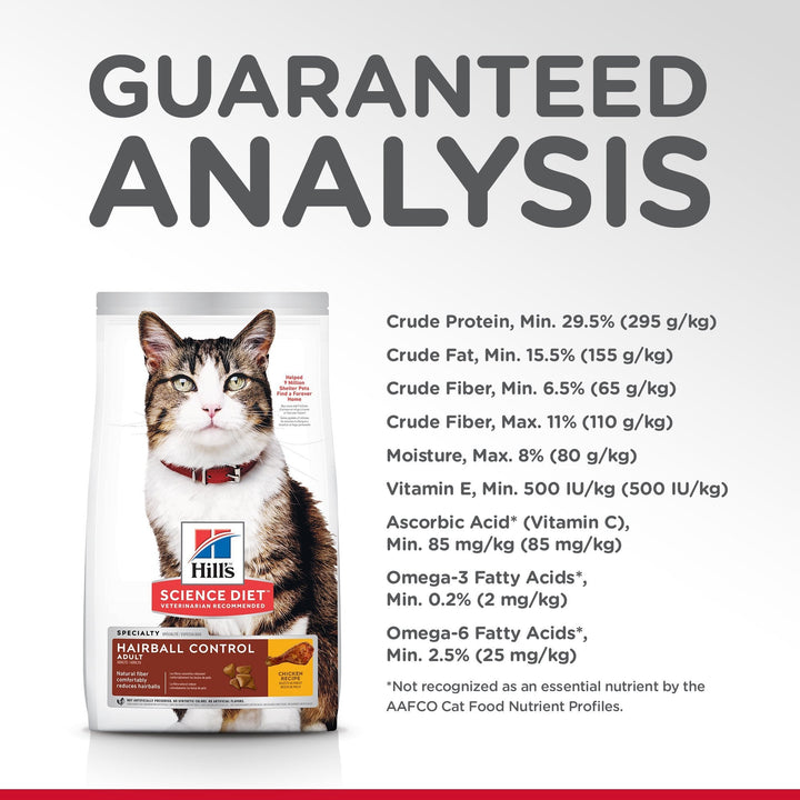Hill's Science Diet Adult Hairball Control Dry Cat Food - Just For Pets Australia