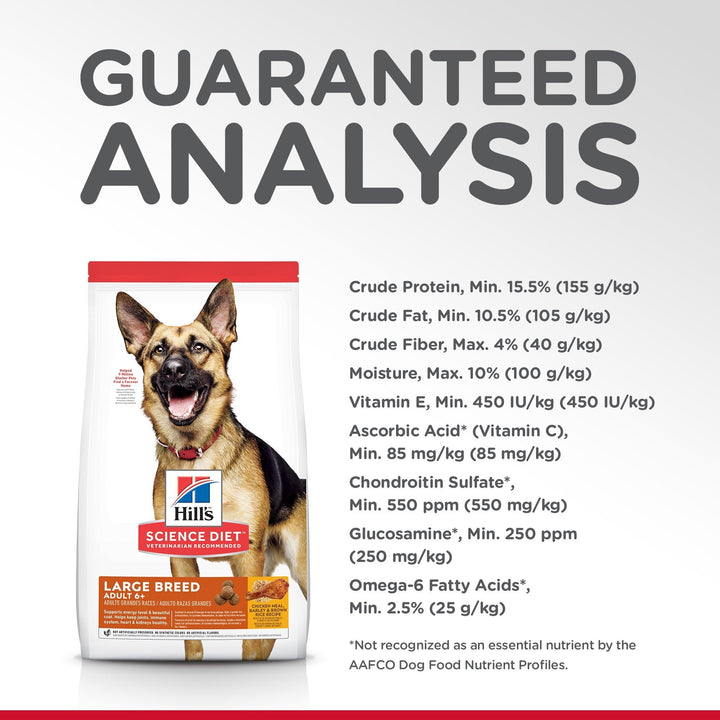 Hill's Science Diet Adult 6+ Large Breed Senior Dry Dog Food 12kg - Just For Pets Australia