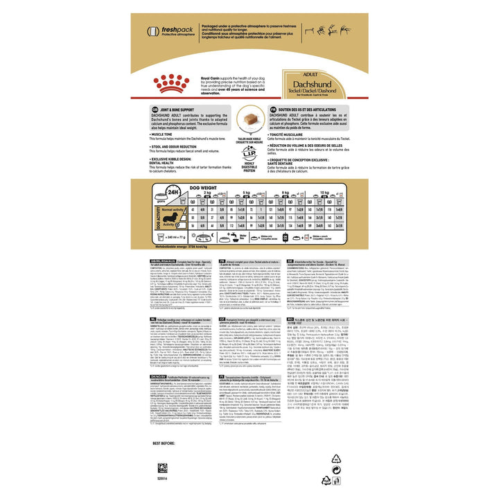 Royal Canin Dachshund Adult 1.5kg - Just For Pets Australia