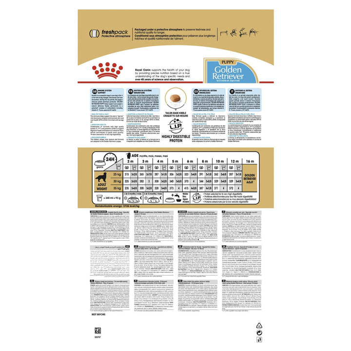 Royal Canin Golden Retriever Puppy 12kg - Just For Pets Australia