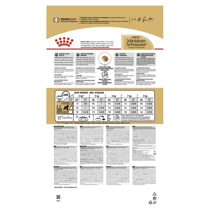 Royal Canin Miniature Schnauzer Adult 3kg - Just For Pets Australia