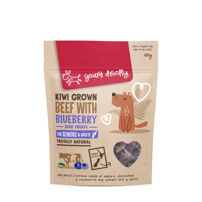 Yours Droolly Beef with Blueberry Pouch 100g - Just For Pets Australia