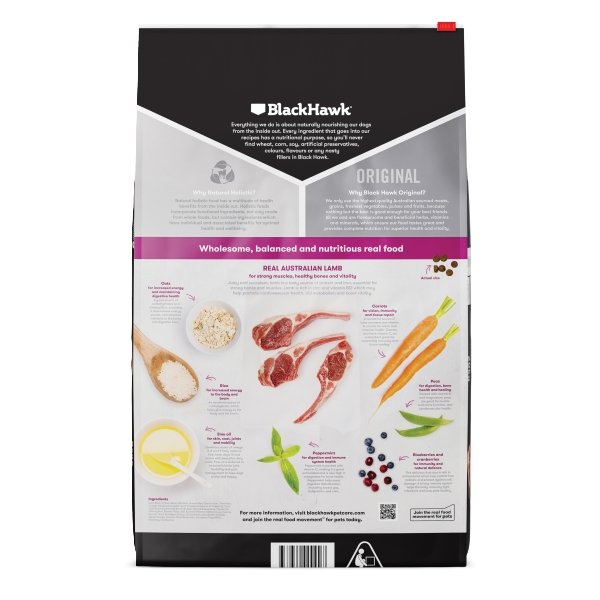 Black Hawk Original Puppy Lamb & Rice Dry Food - Just For Pets Australia