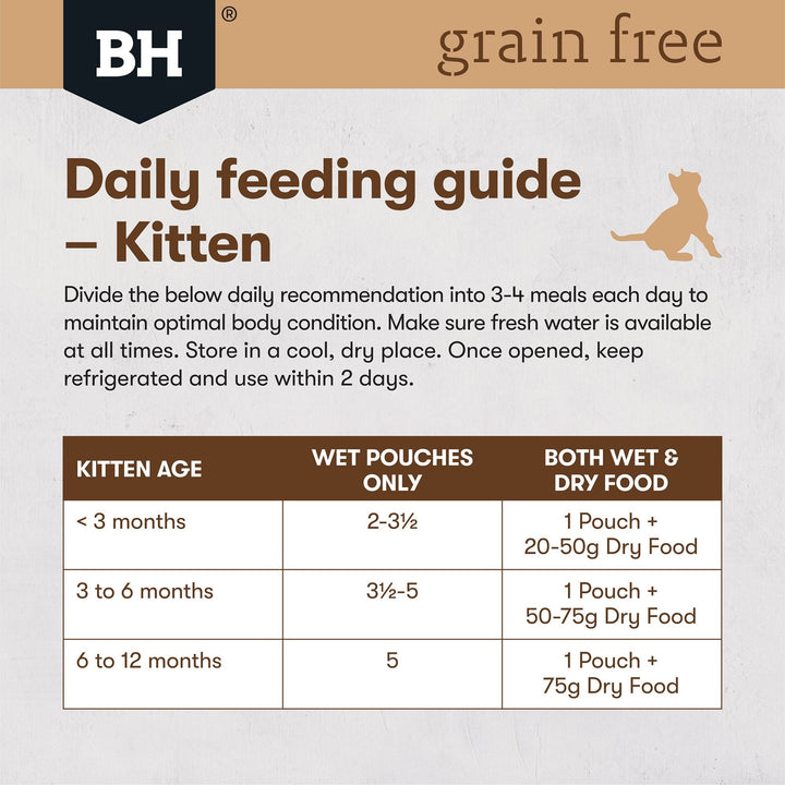 Black Hawk Grain Free Kitten Chicken With Peas Broth And Gravy Wet Cat Food Pouches 85G - Just For Pets Australia