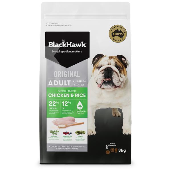 Black Hawk Original Adult Dog Chicken & Rice Dry Food - Just For Pets Australia