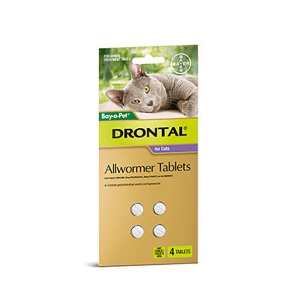 Drontal Cat Allwormer up to 4kg - Just For Pets Australia