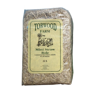 Torwood Farms Mini Straw Bale 22L - Just For Pets Australia