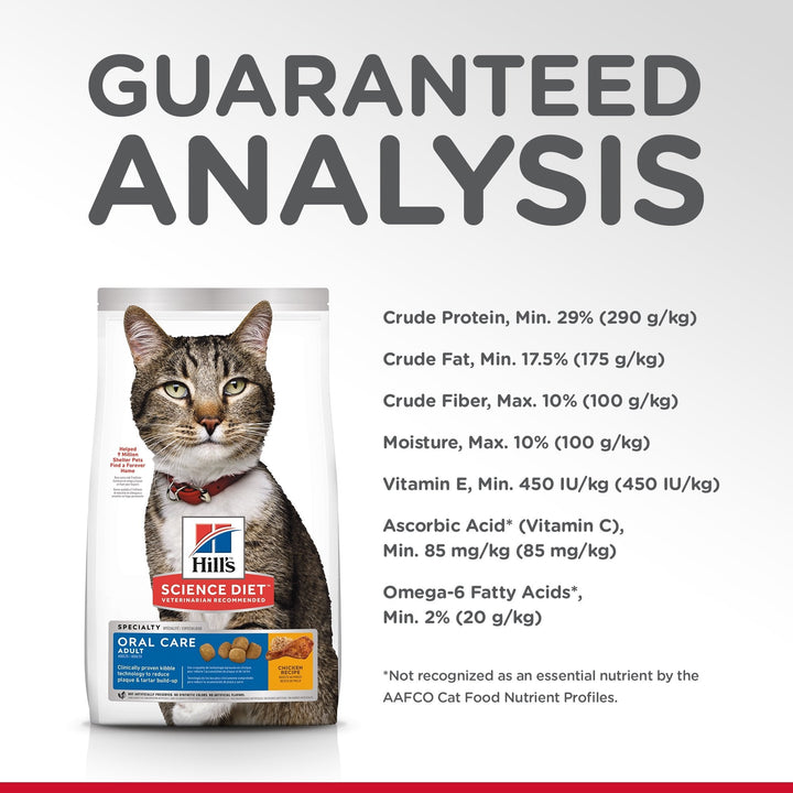 Hill's Science Diet Adult Oral Care Dry Cat Food - Just For Pets Australia