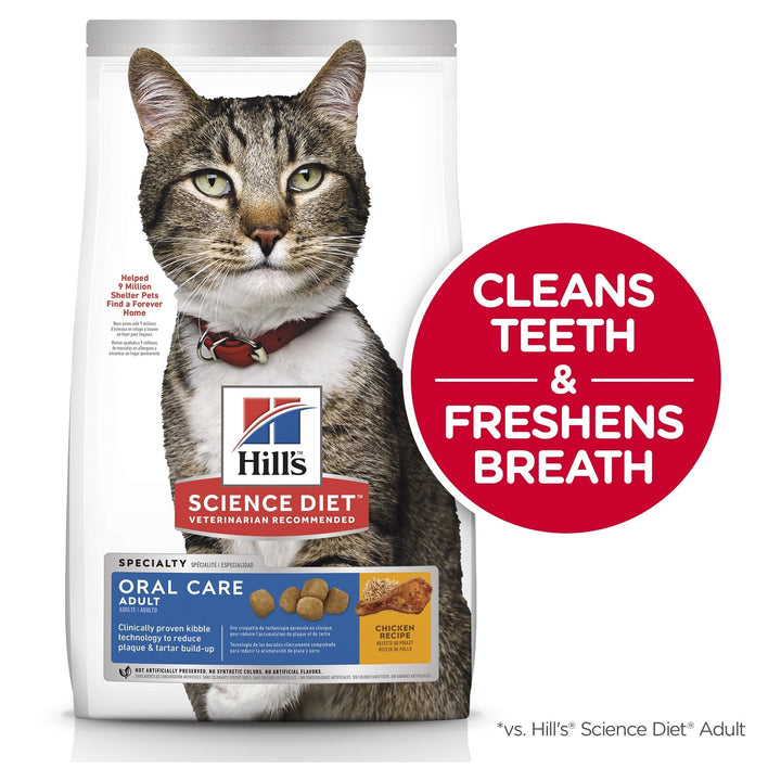 Hill's Science Diet Adult Oral Care Dry Cat Food - Just For Pets Australia