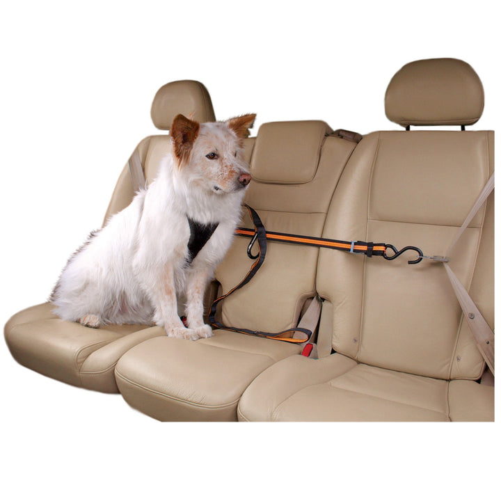 Kurgo Auto Zip Line - Black/Orange - Just For Pets Australia