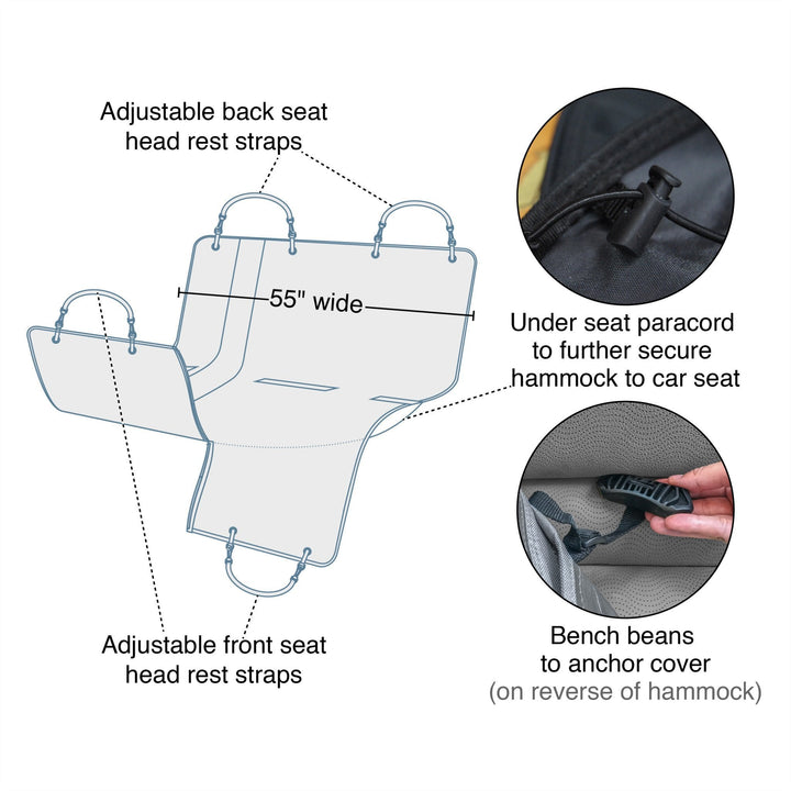 Kurgo Wander Hammock - Just For Pets Australia