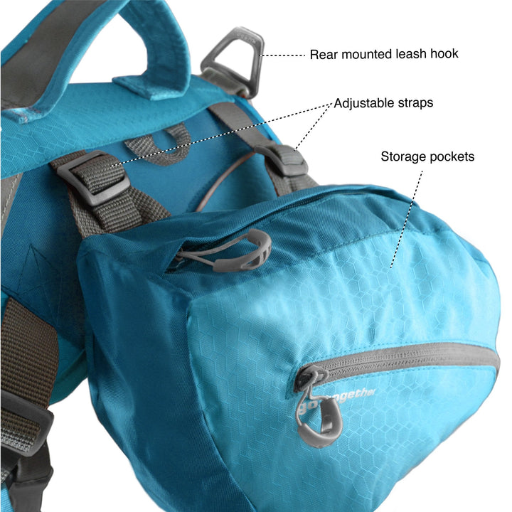 Kurgo Baxter Pack, Coastal Blue - Just For Pets Australia