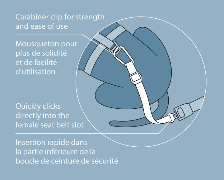 Kurgo Direct to Seat Belt Tether - Just For Pets Australia