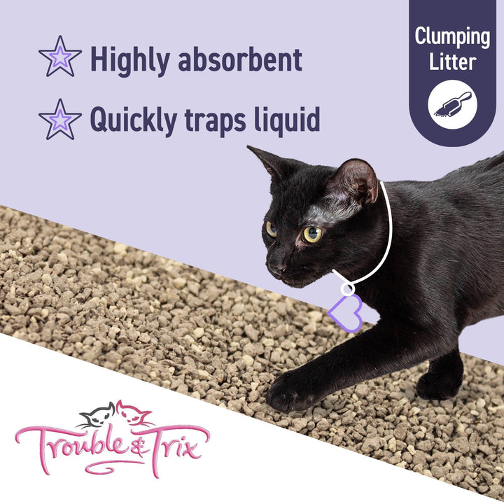 Trouble & Trix Clumping Odour Neutralising Lavender Litter 15L - Just For Pets Australia