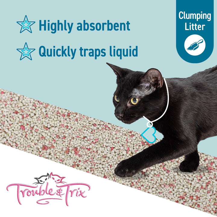Trouble & Trix Lightweight Fresh Floral Scoopable Cat Litter - Just For Pets Australia