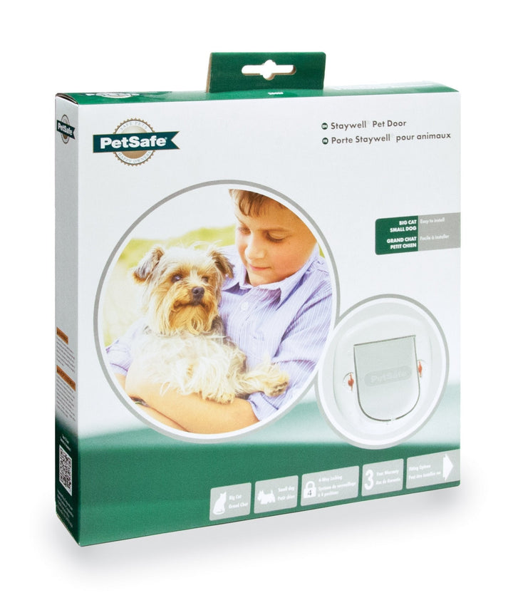 PetSafe® Staywell® Big Cat/Small Dog Pet Door, White - Just For Pets Australia