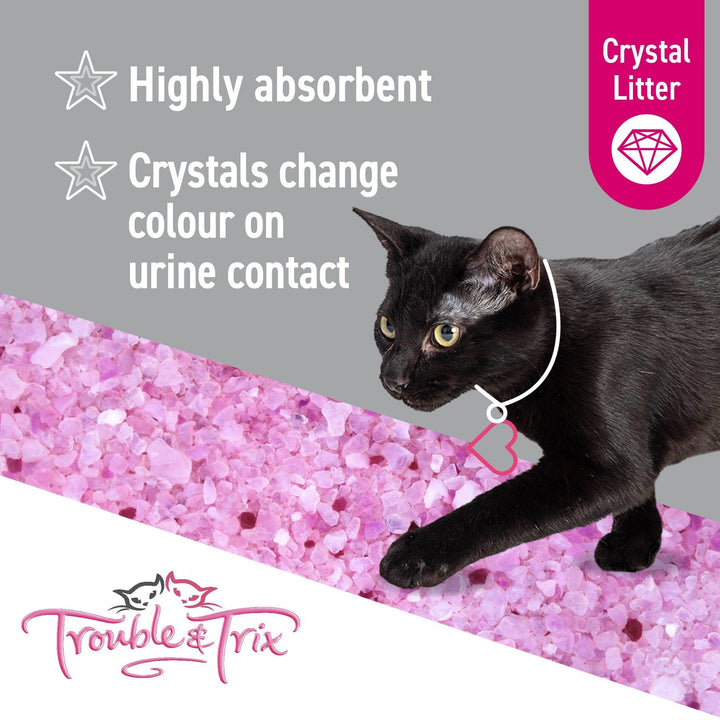 Trouble & Trix Antibacterial Crystal Litter 15L - Just For Pets Australia
