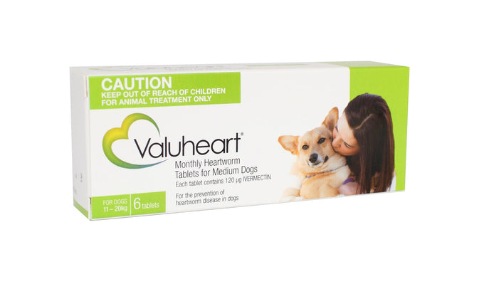 Valuheart Heart Worming Tablets For Dogs 6 Pack