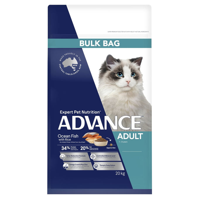 ADVANCE Adult Dry Cat Food Ocean Fish with Rice - Just For Pets Australia