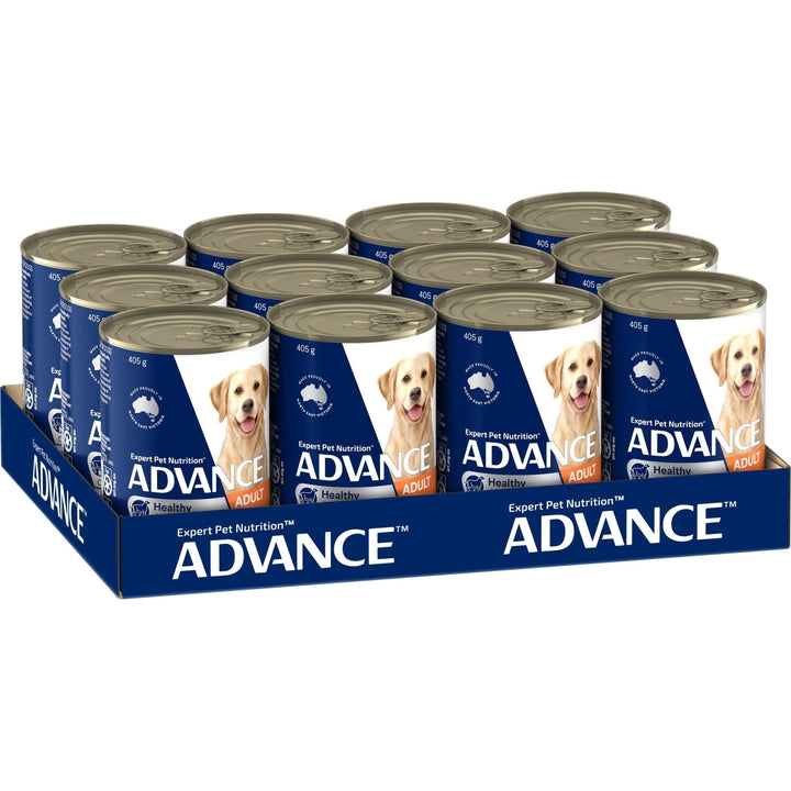 ADVANCE Healthy Weight Wet Dog Food Chicken with Rice 12x405g Can - Just For Pets Australia