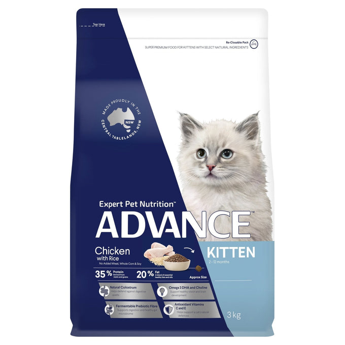 ADVANCE Kitten Dry Cat Food Chicken with Rice - Just For Pets Australia