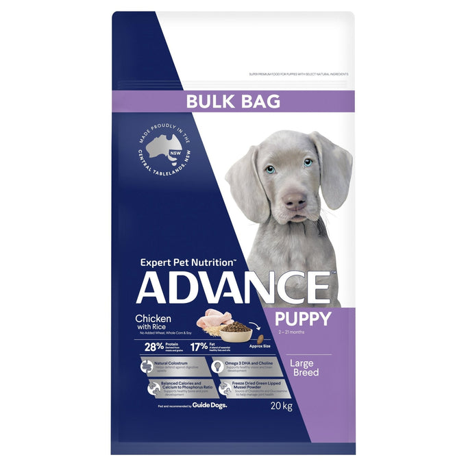 ADVANCE Large Puppy Dry Dog Food Chicken with Rice - Just For Pets Australia