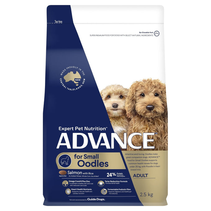 ADVANCE Small Oodles Dry Dog Food Salmon with Rice - Just For Pets Australia