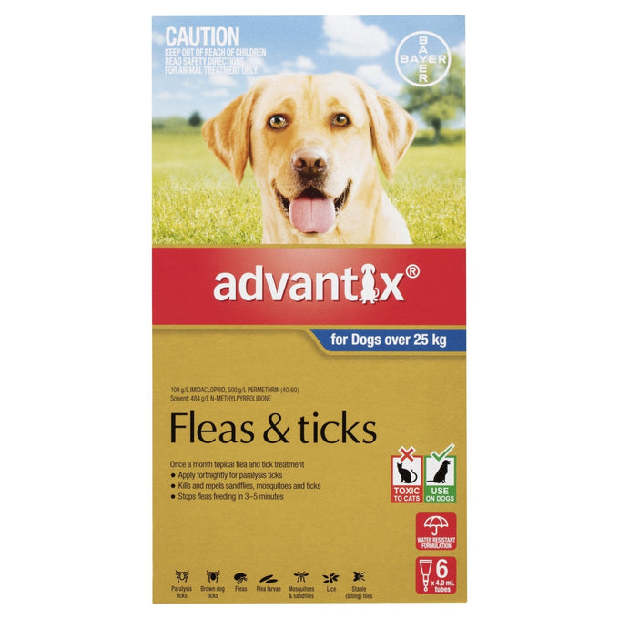 Advantix Fleas & Ticks For Dogs Over 25kg - Just For Pets Australia