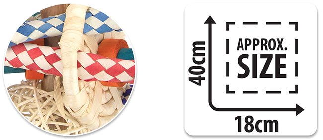 Bainbridge Fiesta Fun Bird Toy - Just For Pets Australia