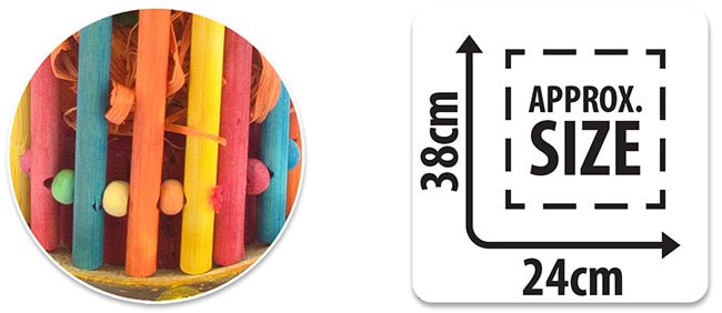 Bainbridge Foraging Stick Tube Bird Toy - Just For Pets Australia