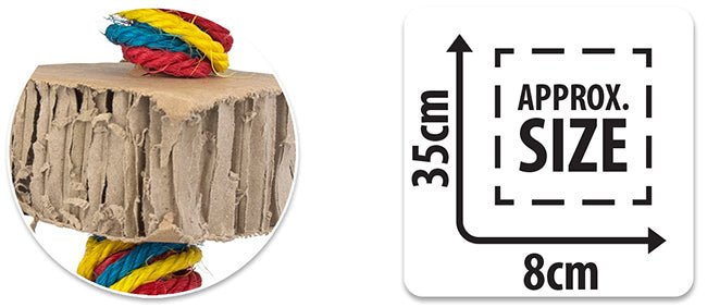 Bainbridge Shredz Cardboard Tower Bird Toy - Just For Pets Australia