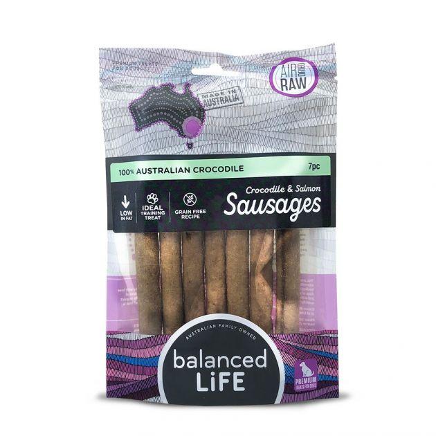 Balanced Life Crocodile Sausage Dog Treat 7 Pack - Just For Pets Australia