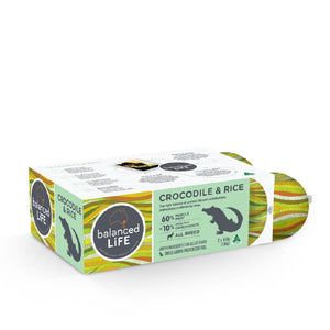 Balanced Life Limited Ingredient Diet Rolls Crocodile & Rice 1.3kg - Just For Pets Australia