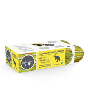 Balanced Life Limited Ingredient Diet Rolls Kangaroo & Pumpkin 1.6kg - Just For Pets Australia