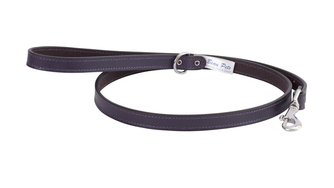 Beau Pets Leather Deluxe Sewn Lead 16mmx100cm - Just For Pets Australia