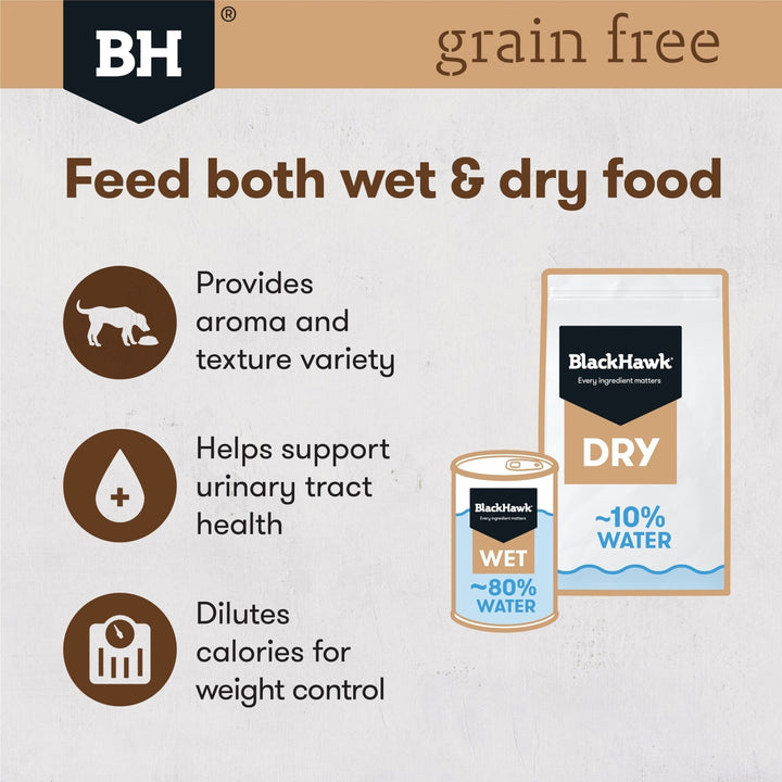 Black Hawk Grain Free Adult Lamb Wet Dog Food - Just For Pets Australia