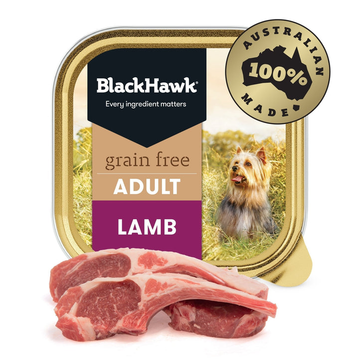 Black Hawk Grain Free Adult Lamb Wet Dog Food - Just For Pets Australia